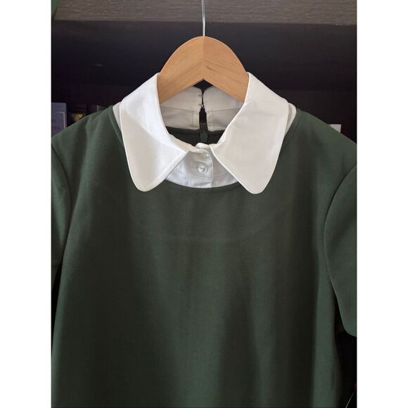 NWT Tuckernuck English Ivy Dakotah Green Long Sleeve Mini Dress Size Small - Picture 6 of 10